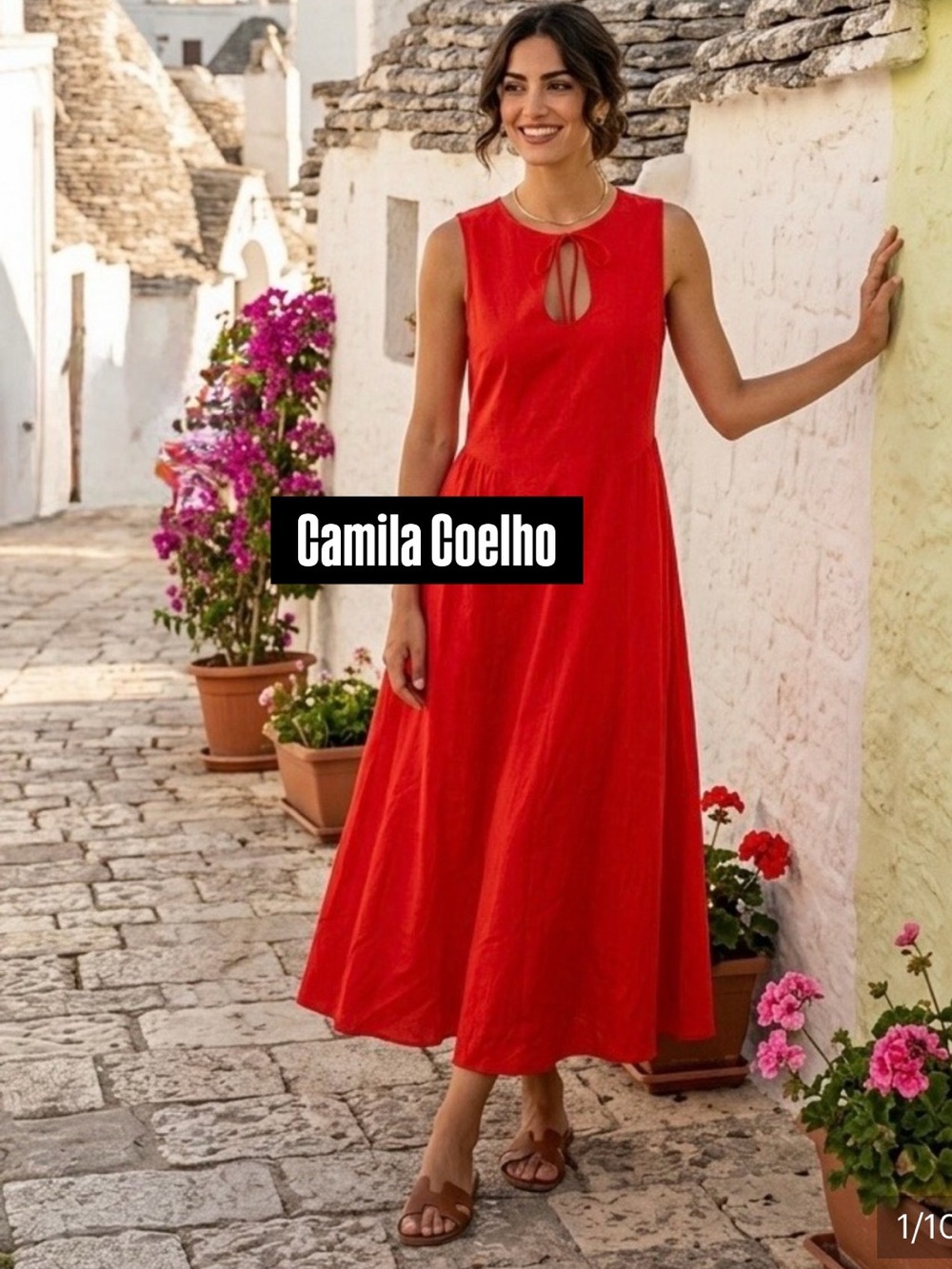 VIRAL NEW Camila Coelho Linen Blend Maxi Dress Neckline
🚨FIRM PRICE NO DISCOUNT